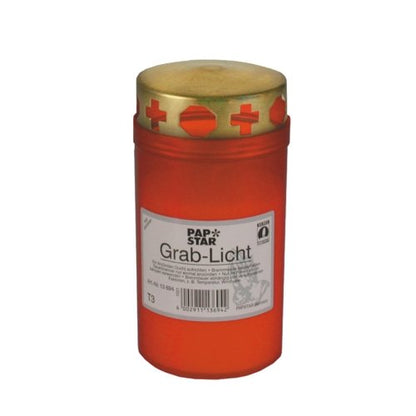 PAPSTAR 15691 Grablicht T3, Durchmesser: 64 mm, rot