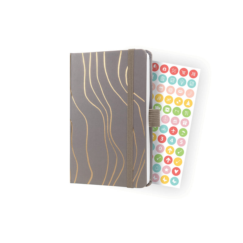 SIGEL J4350 Jolie Weekly planner 2024, Mocca Meringue, 9,5 x 15 cm, hardcover, 174 pages, brown Mocha Meringue ca. A6