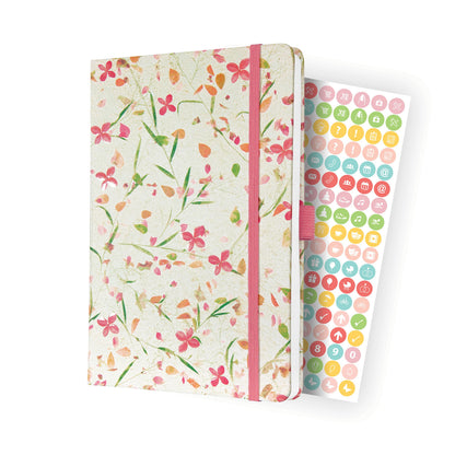 SIGEL J4307 Jolie Weekly planner 2024, Bloom Pink, 13,5 x 20,3 cm, hardcover, 174 pages, White, Pink Bloom Pink ca. A5