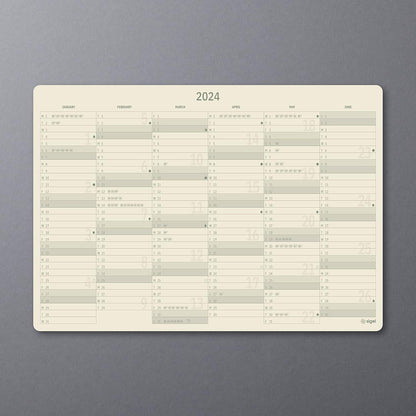SIGEL C2401 Conceptum Weekly planner 2023/2024, approx. A5, approx. A5, Black, hardcover, 2 pages equal to 1 week, 256 pages