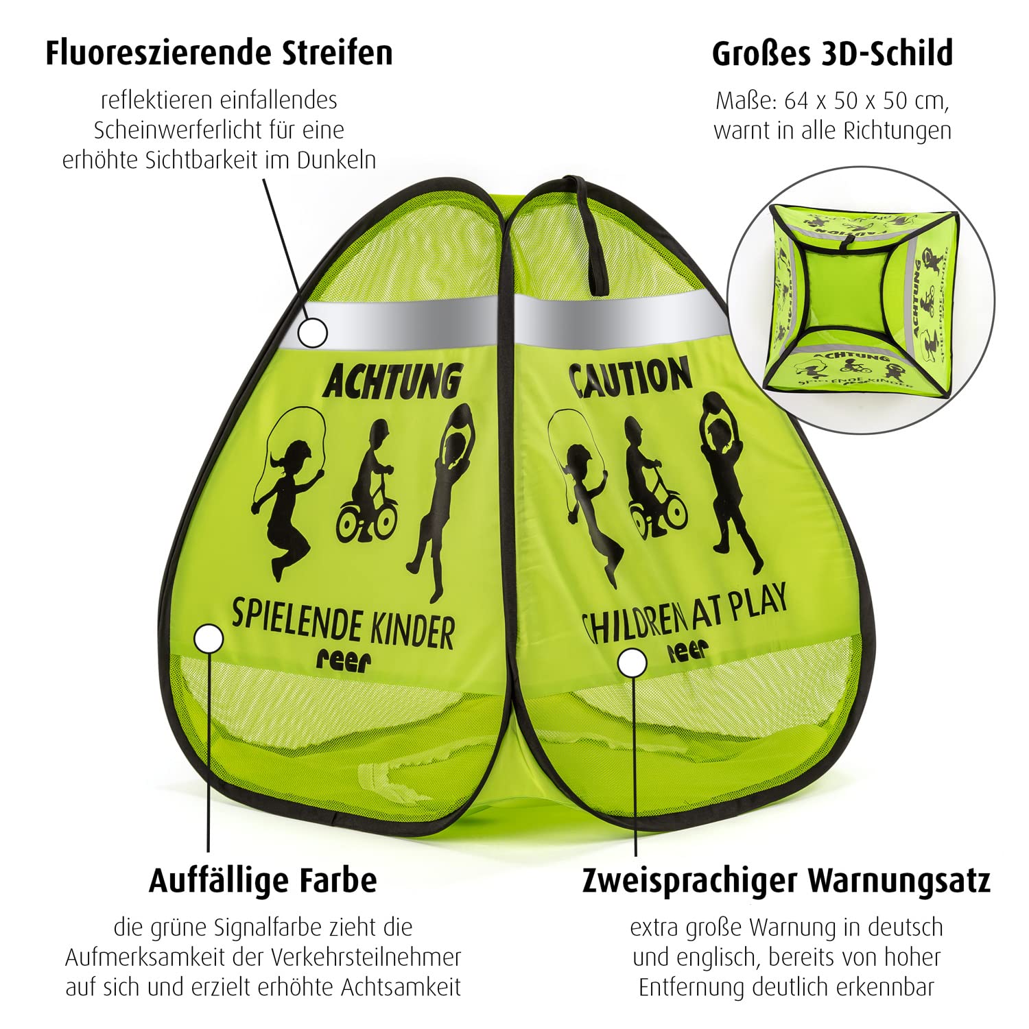 reer Warnaufsteller Achtung spielende Kinder dre