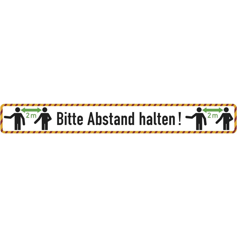SafetyMarking® Hinweisaufkleber Bitte Abstand hal