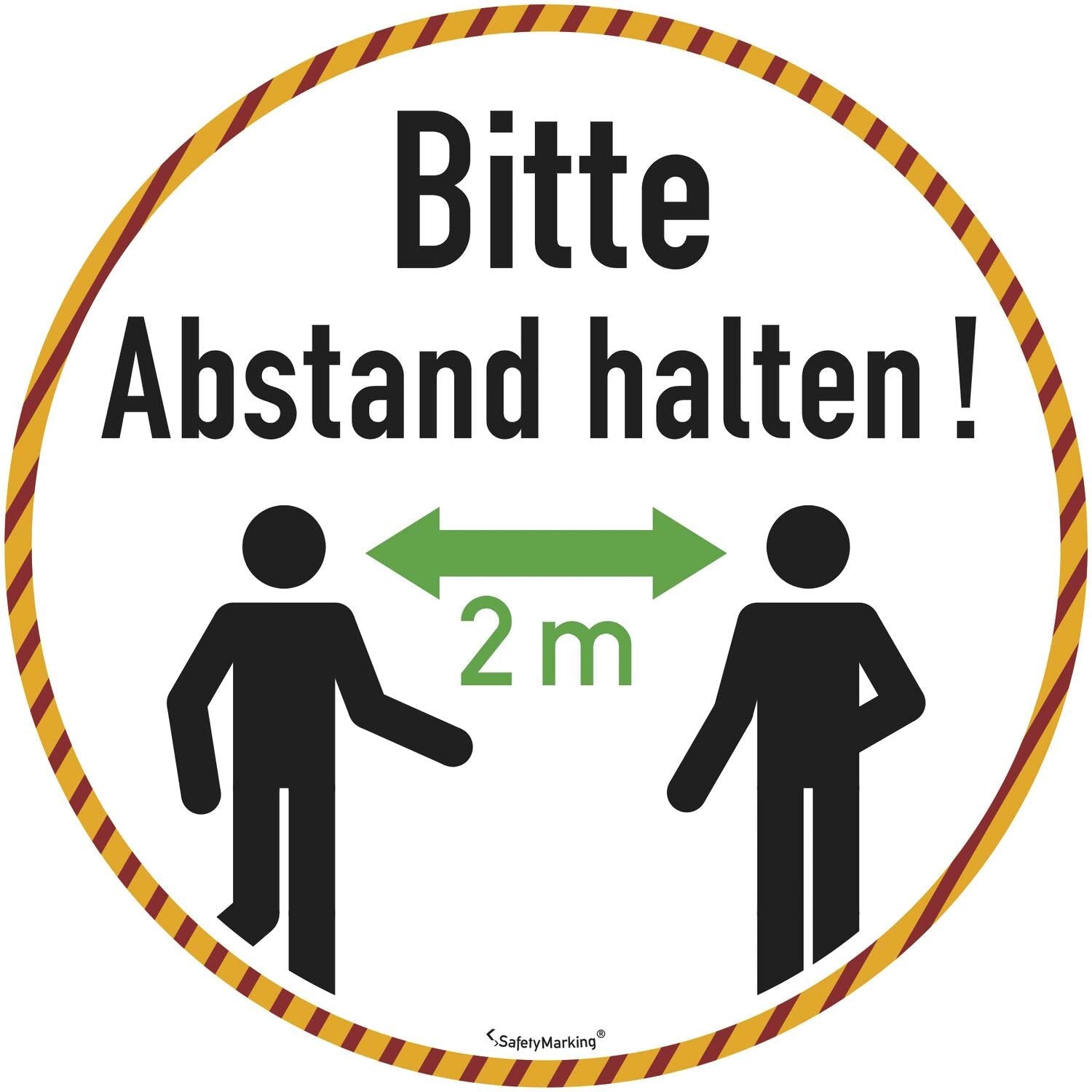 SafetyMarking® Hinweisaufkleber Bitte Abstand hal