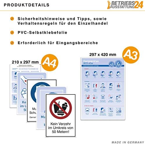 SafetyMarking® Hinweisaufkleber Mund-Nasen-Schutz