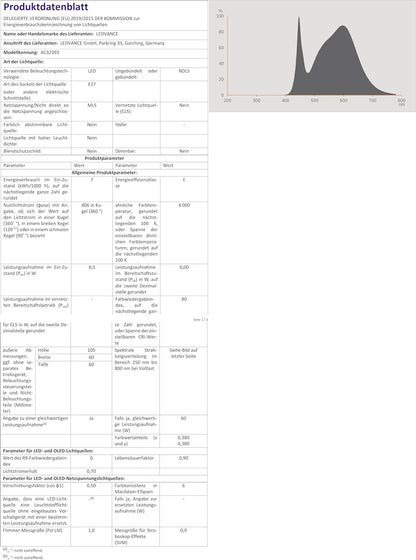OSRAM LED-Lampe PARATHOM CLASSIC A 60 E27 6,5 W ma