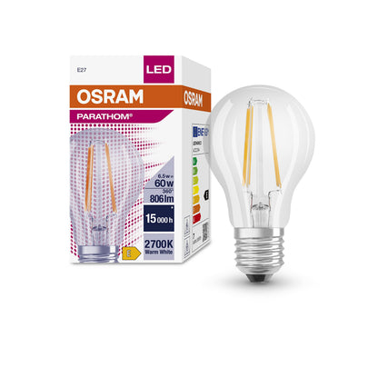 OSRAM LED-Lampe PARATHOM CLASSIC A 60 E27 6,5 W kl