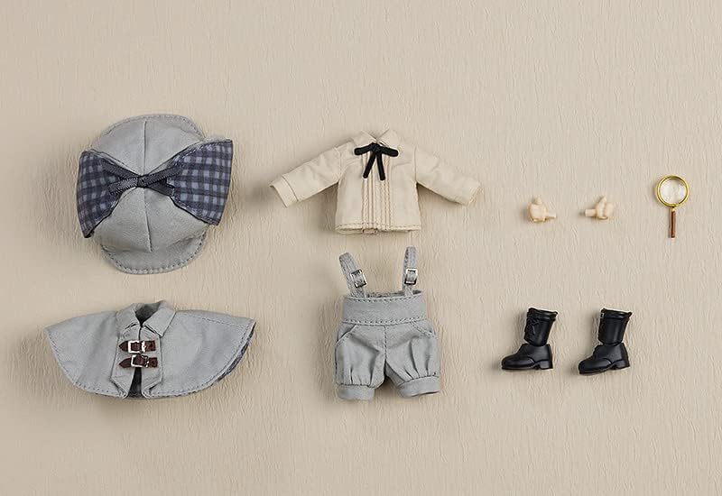Good Smile Company Original Character Accessories for Nendoroid Doll Outfit Set Detective - Boy (Gray)