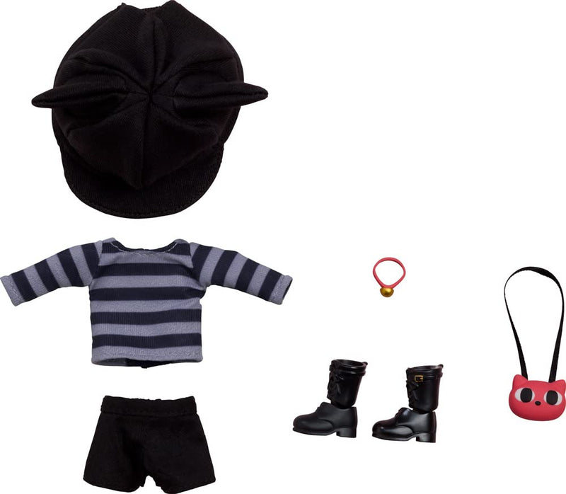 Good Smile Company Original Character Accessories for Nendoroid Doll Outfit Set: Cat-Themed Outfit (Gray)