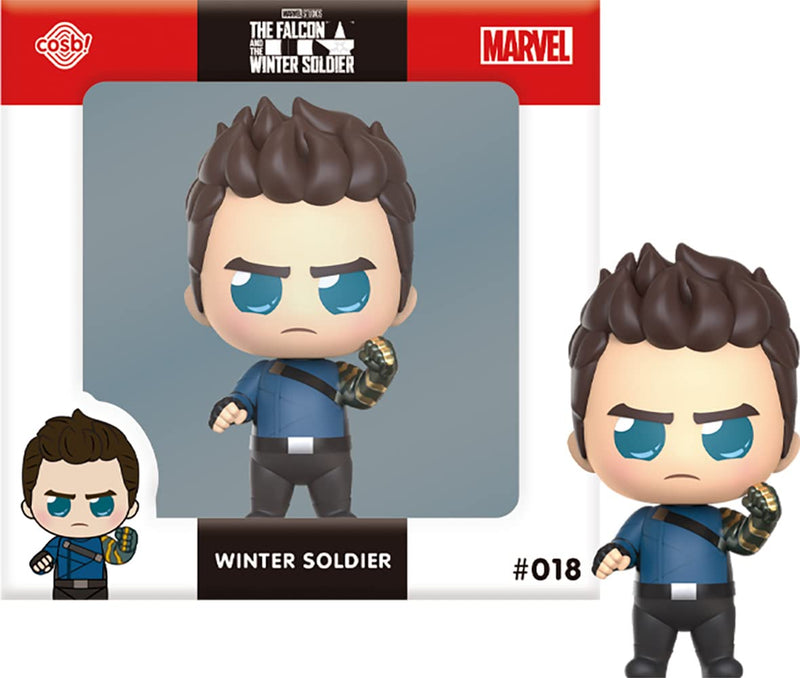 Cosbi Marvel Collection CBX047 TV Drama Falcon & Winter Soldier Winter Soldier #018 Non-Scale Figure Blue 8cm Tall