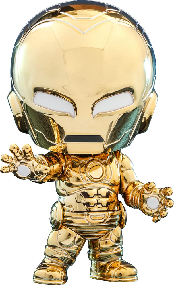 Hot Toys Marvel Comics Cosbaby (S) Iron Man (Metallic Gold Armor) Figure 10cm