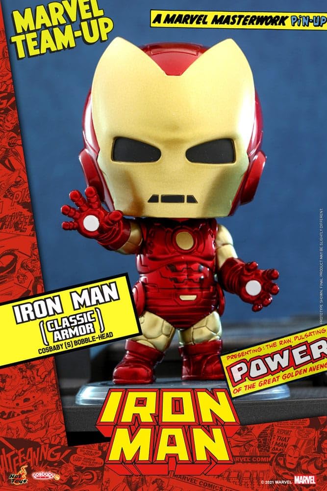 Hot Toys Marvel Comics figurine Cosbaby (S) Iron Man (Classic Armor) 10 cm