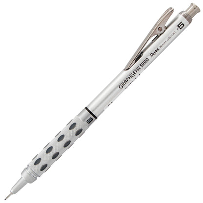 Pentel PG1013-E GraphGear1000 Druckbleistift 0,3 mm Strichstärke, Edelstahlgehäuse, 4 mm Minenführung, Radierer (Z2-1N), 1 Stück & AIN STEIN Feinmine, 0.3 mm, Härtegrad H oder 15 Minen, C273-H 1 Stück (1er Pack) 0.3mm Bundle mit Feinmine (0.3 mm, H)