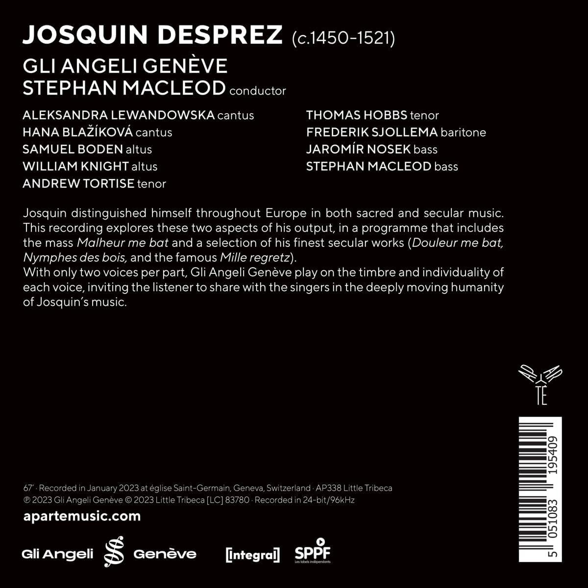 Josquin Desprez: Malheur Me Bat