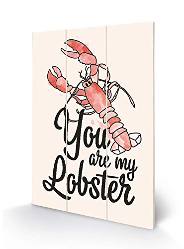 FRIENDS MW12767P Bild auf Holz, 20 x 29,5 cm (Tu ES Mon Homard), Mehrfarbig, 5 x 1, 2 cm