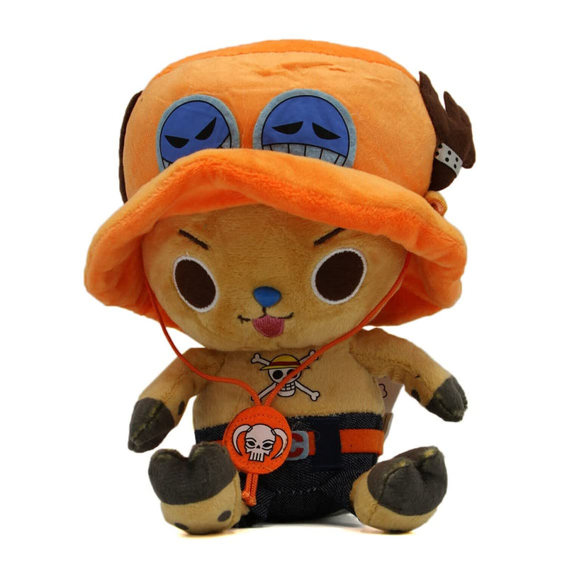 SAKAMI - One Piece - Chopper X Ace - Key Ring/Figure/Plush/Toy/Pendant/Keychain - 11 cm - Original & Licensed