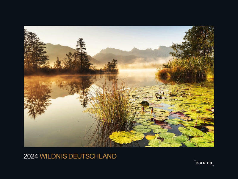 KUNTH Monats-Wandkalender Wildnis Deutschland 2024