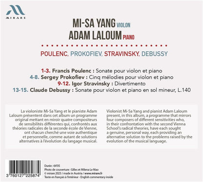 Mi-Sa Yang/Adam Laloum: Poulenc, Prokofiev, Stravinsky, Debussy