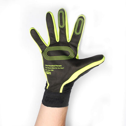 100% BRISKER XTREME Gloves Black/Fluo Yellow - M