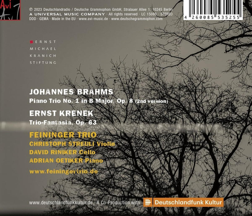 Brahms/Krenek: Piano Trios