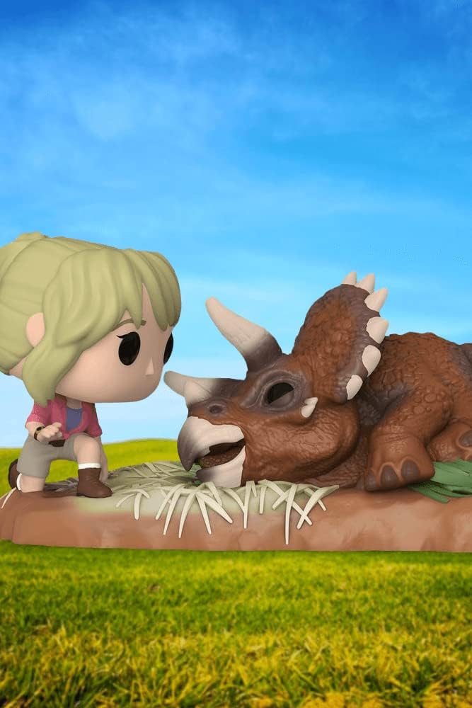 Funko Jurassic Park POP! Moment Vinyl figurine Dr. Sattler with Triceratops Special Edition 9 cm Standard Assorted Colours