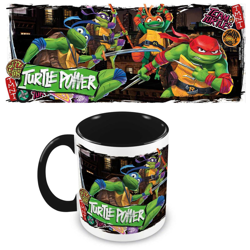Pyramid International Teenage Mutant Ninja Turtles Tazza da caffè (Turtle Power Design) Tazza da caffè in ceramica da 325 ml, tazze e tazze da caffè per donne, tazze da uomo e tazze per bambini