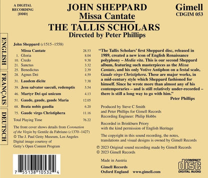 John Sheppard: Missa Cantate