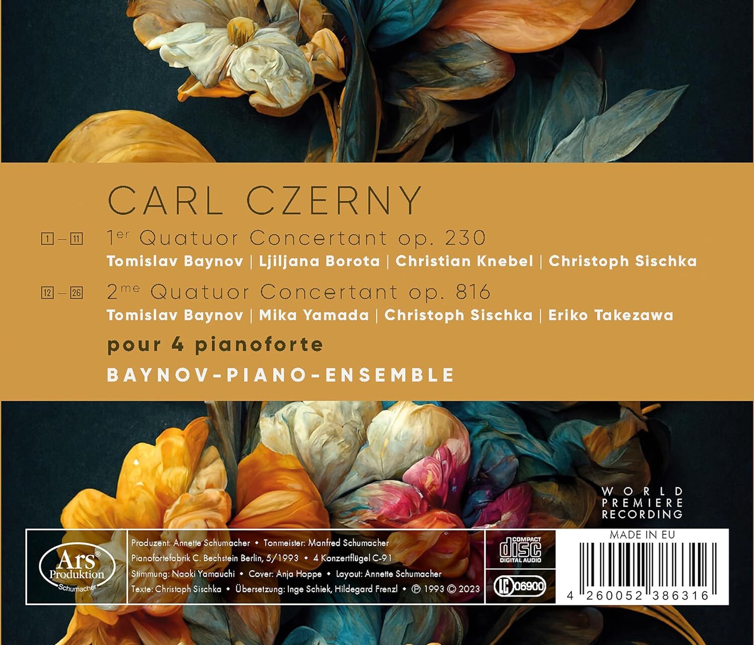 Carl Czerny: 1er Quatuor Concertant Op. 230/2me Quatuor...