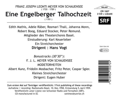 Franz Joseph Leonti Meyer von Schauensee: Eine Engelberger Talhochzeit (Erstveröffentlichung) - Modetorheiten