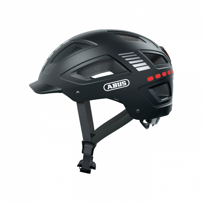 Abus Helmet Hyban 2.0-Led Sgnl Black M 52-58
