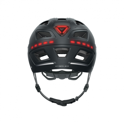 Abus Helmet Hyban 2.0-Led Sgnl Black L 56-61