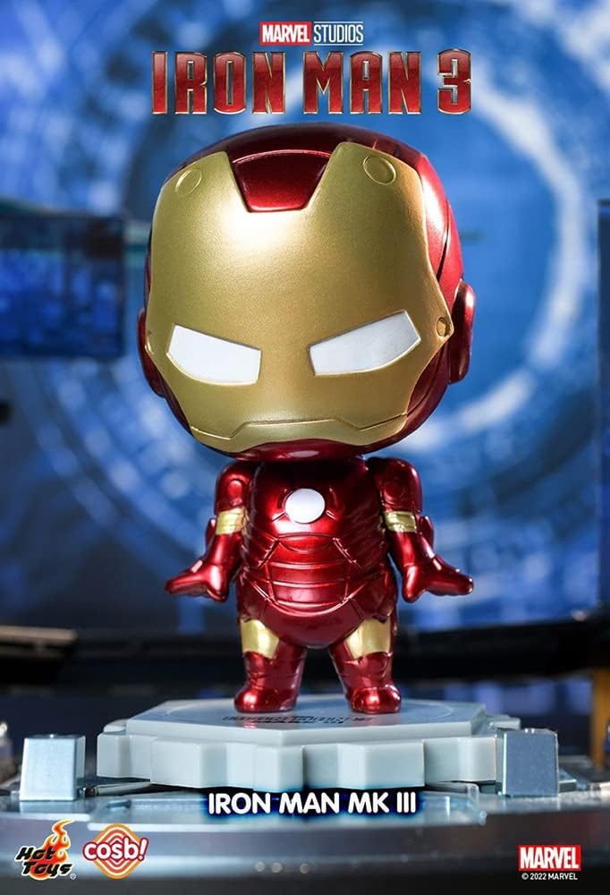 Hot Toys Iron Man 3 Cosbi Iron Man Mark 3 Figure 8cm