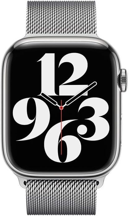 Apple Milanaise 45 mm Smartwatch-Armband silber