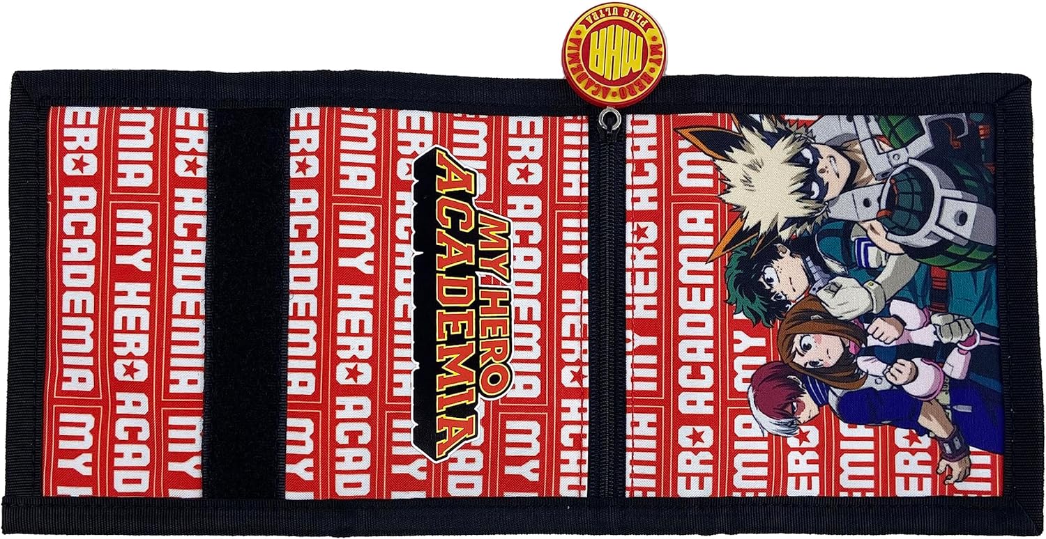 My Hero Academia-Wallet, Purse, Accessories, Wallet, Color Black, Official Product (CyP Brands)