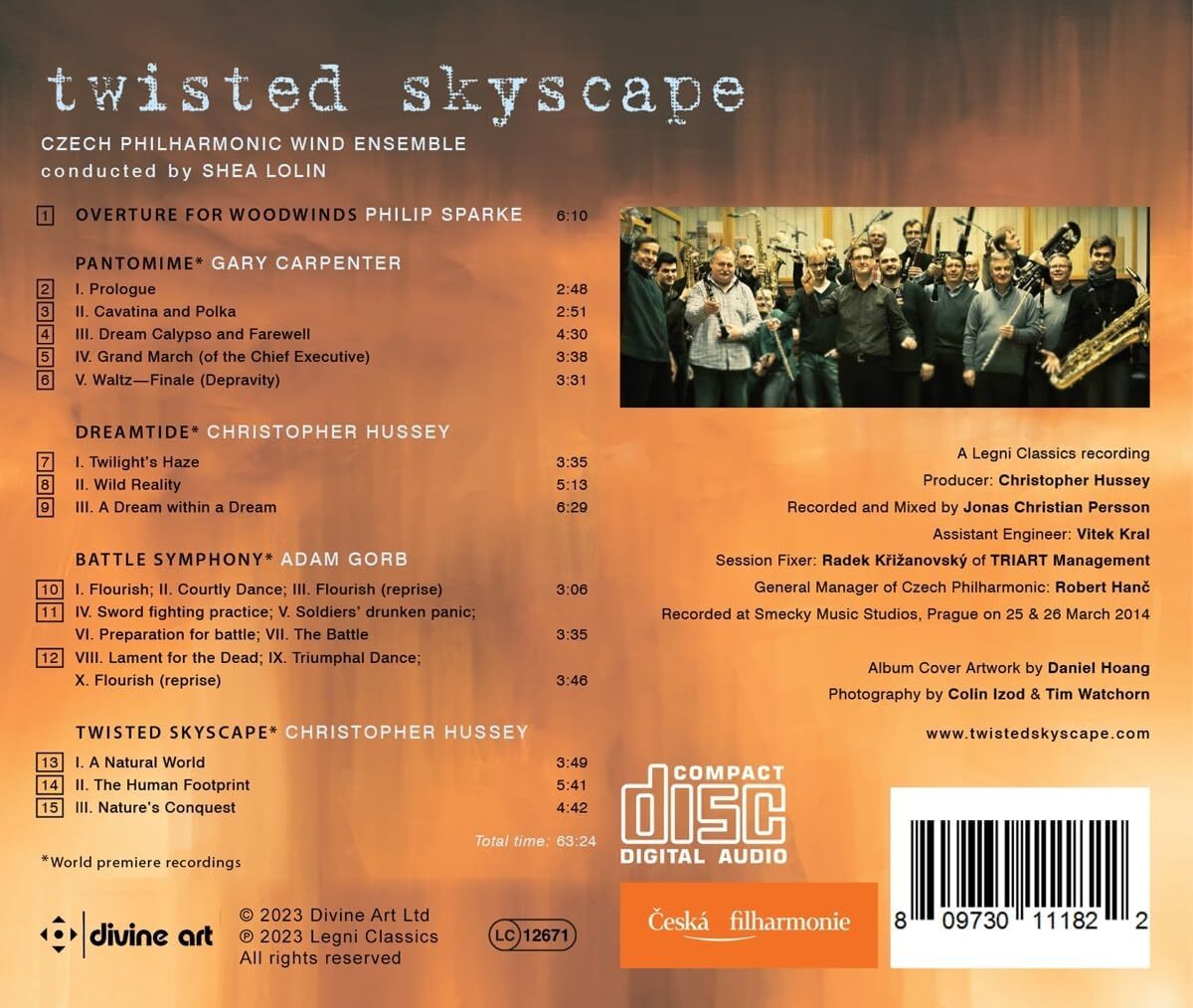 Twisted Skyscape: New Music for Woodwind Orchestra By British Composers