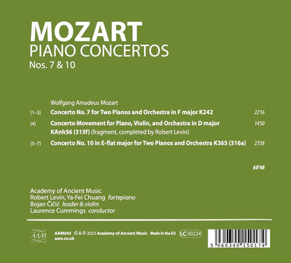 Mozart: Piano Concertos, K242/K315f/K365