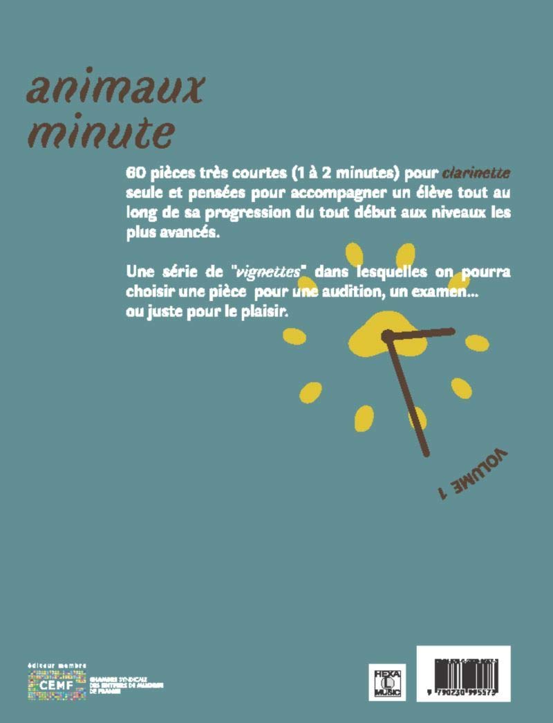 Animaux minute Vol.1 (Clarinet