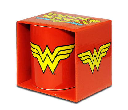 Logoshirt® DC Comics I Wonder Woman Logo I Porcelain Mug - Coffee Mug I approx. 300 ml I multi-coloured I Licensed Original Design