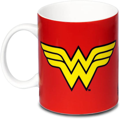 Logoshirt® DC Comics I Wonder Woman Logo I Porcelain Mug - Coffee Mug I approx. 300 ml I multi-coloured I Licensed Original Design