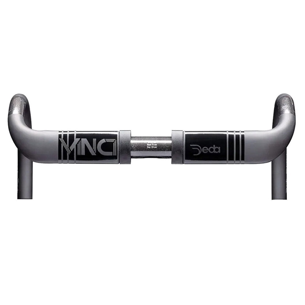 Deda Elementi Vinci DCR Shallow Handlebars, Polish On Black, 44cm