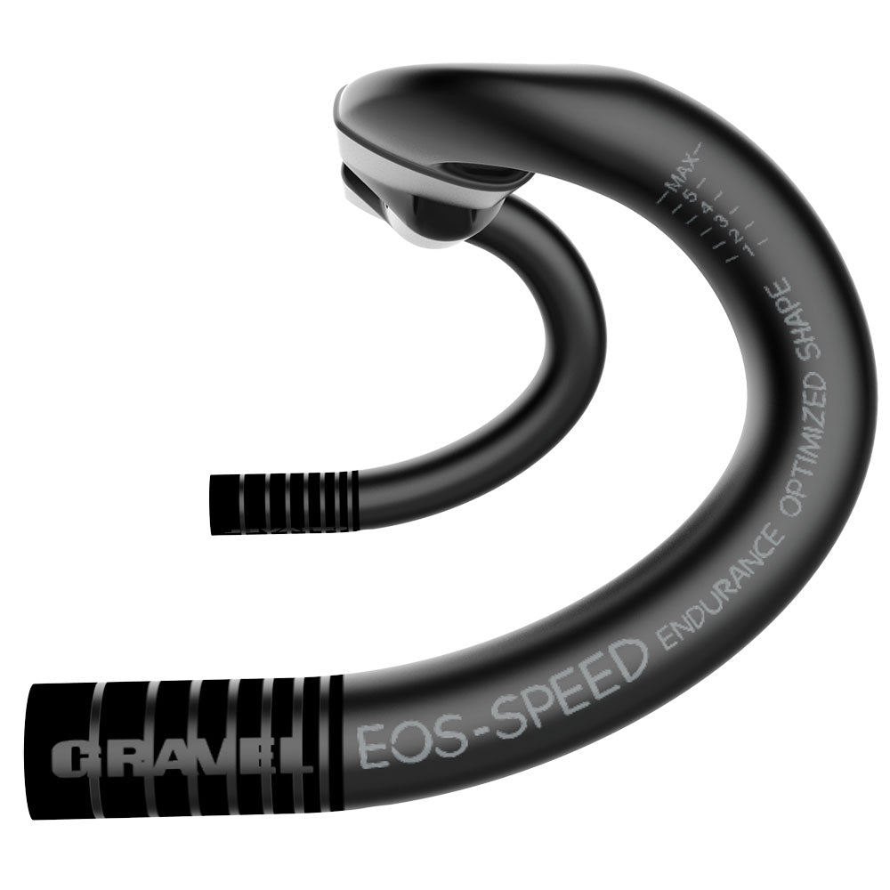 Deda SZGRHBPOB46 Cintre SUPERZERO Gravel, Ø31.7, RHM, 46CM, évasement 16°, Finition POB, Carbone UD Unisex-Adult, Black (Black), Única
