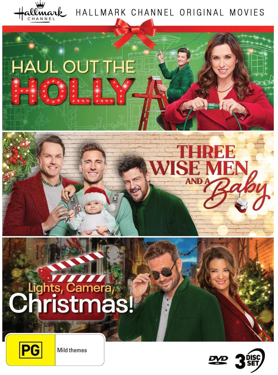 Hallmark Xmas Collection 30 Haul Out The Holly / Three Wise Men And A Baby / Lights, Camera, Christmas! NTSC/0