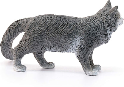 schleich 13893 Maine Coon Cat, From 3 Years Farm World - Figurine, 8 X 3 X 4 cm new version