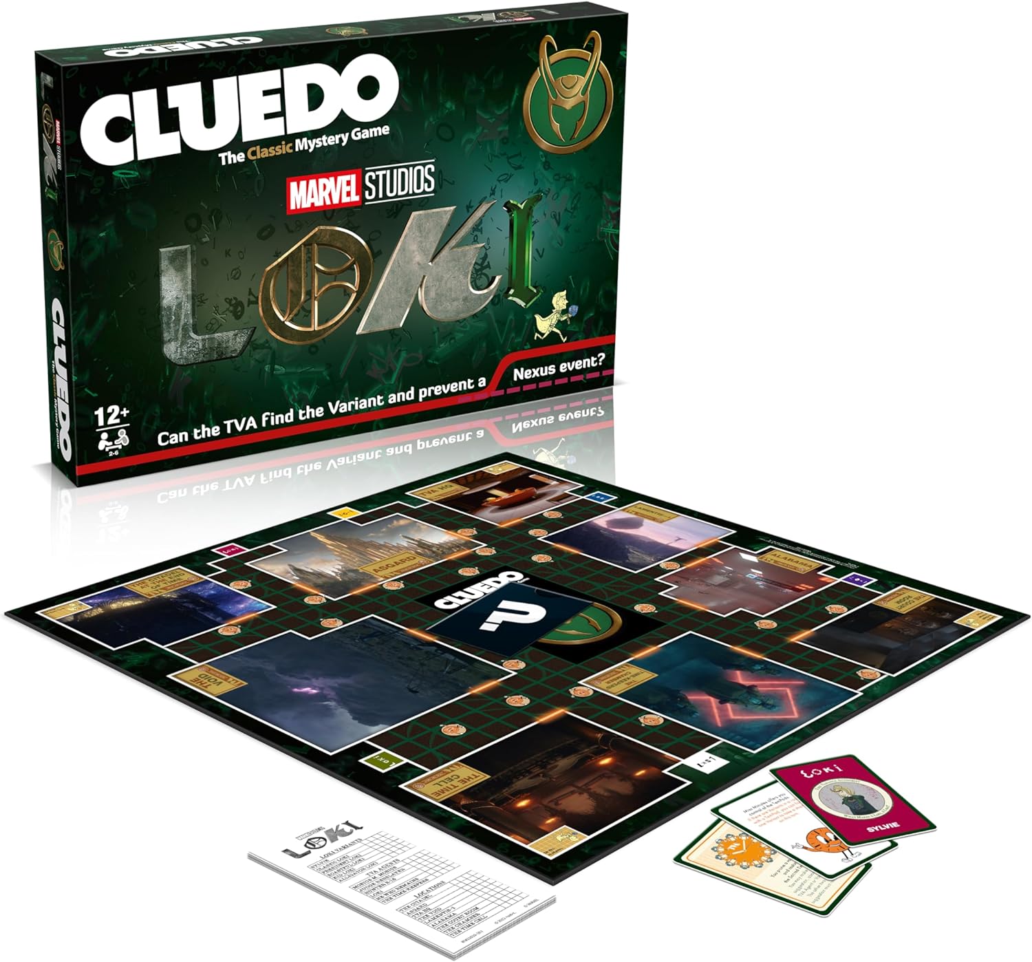 Winning Moves Loki Cluedo Board Game, Join the Time Variance Authority and protect the timeline, great gift for Marvel comics and Superhero fans aged 12 plus