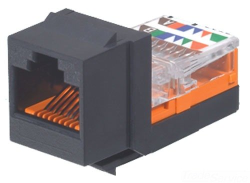Presa Netkey Rj45U Cat.5E Nero
