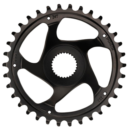 KMC Bosch Gen 4 Super Narrow Chainring, Black, 34T, Chainline 52.0mm