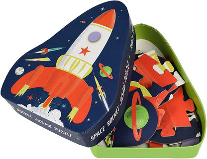 Space Age Rocket Jigsaw Puzzle