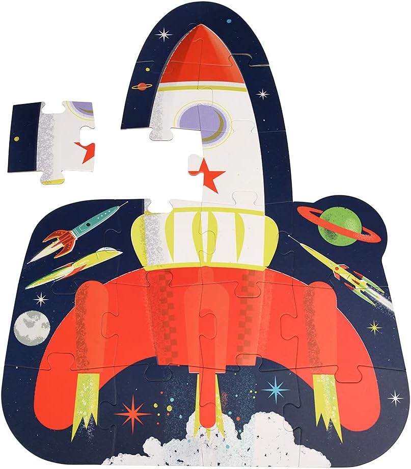 Space Age Rocket Jigsaw Puzzle