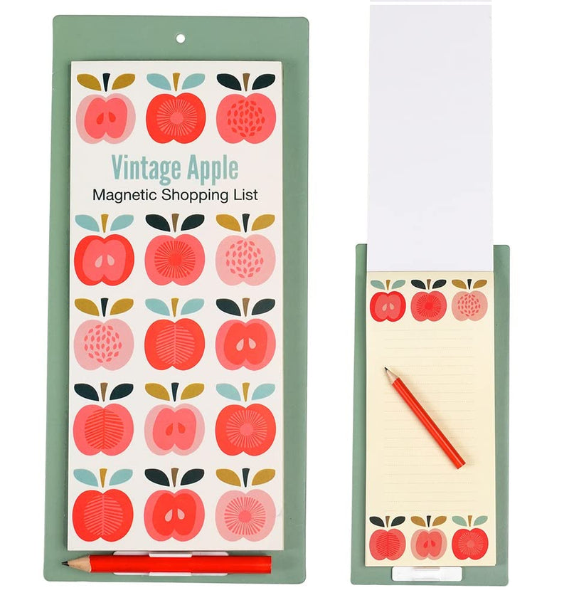 Lista de compras magnética de Apple vintage