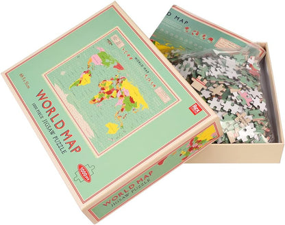 World Map 1000 Piece Puzzle