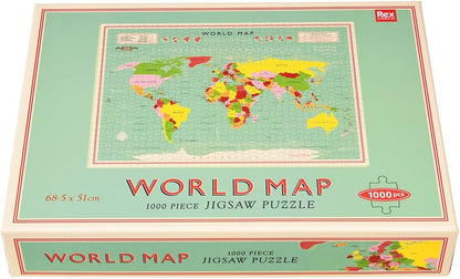 World Map 1000 Piece Puzzle